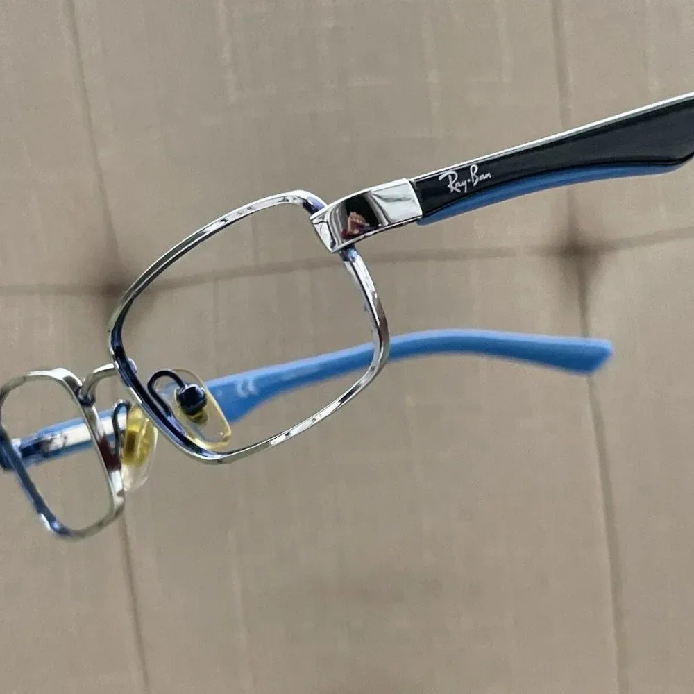 Ray-Ban Youth Kids Eyeglasses Frame Silver/Blue Glasses Rb1027 45[]16 125
